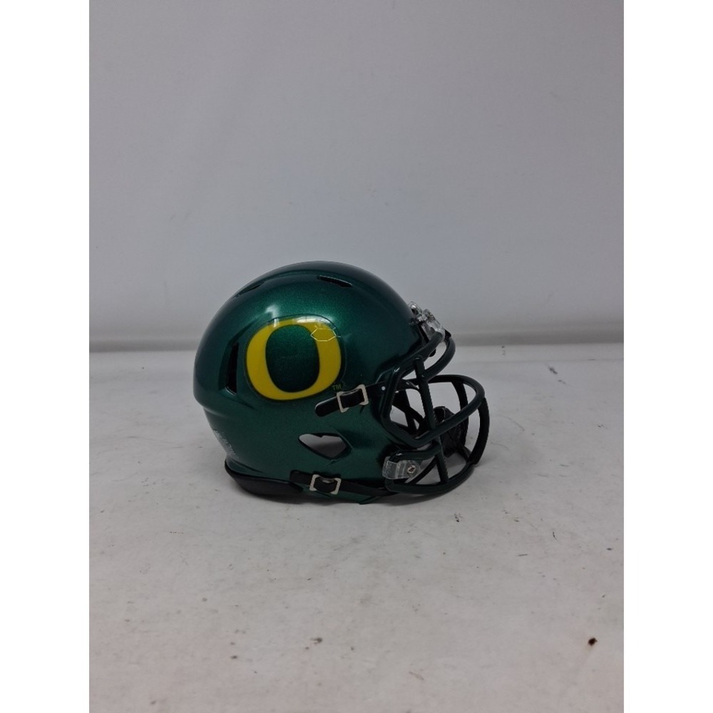 University OREGON DUCKS Mini Helmet NCAA Football Schutt Auhentic Metallic Green